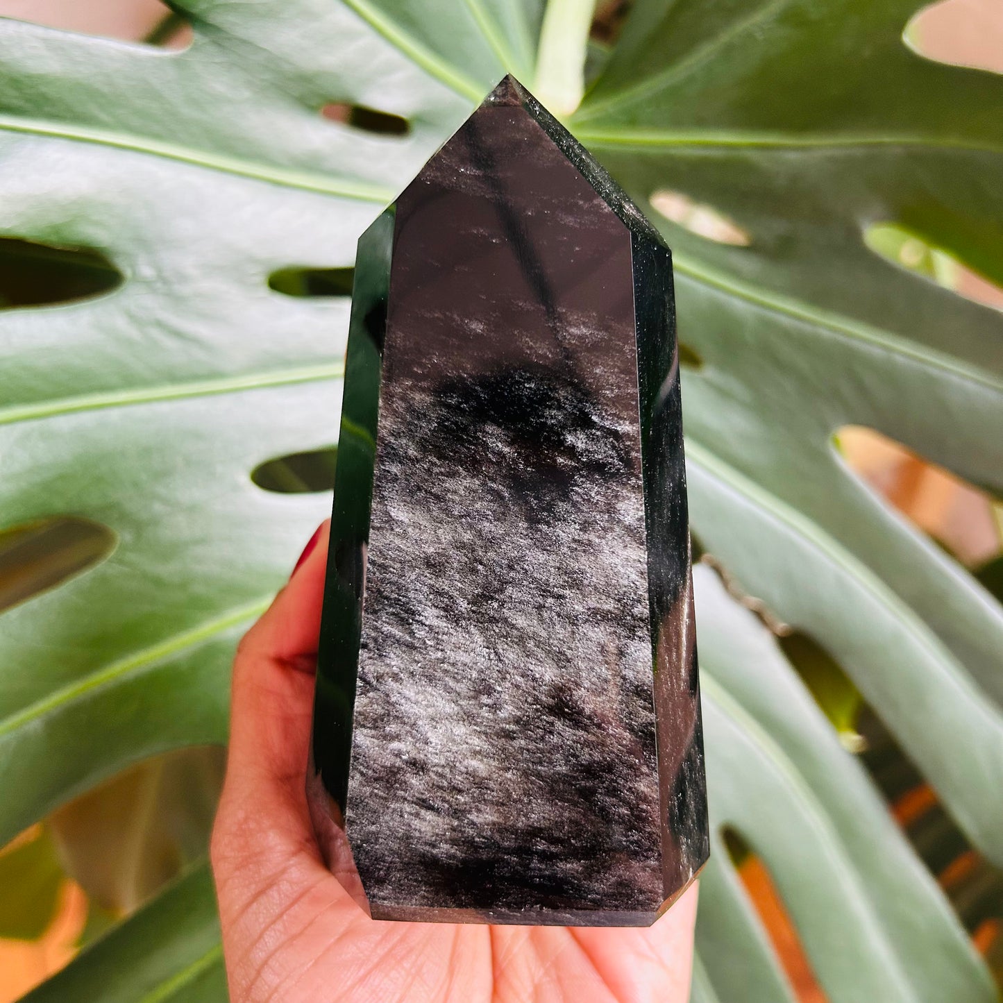 Black Obsidian Polished Points