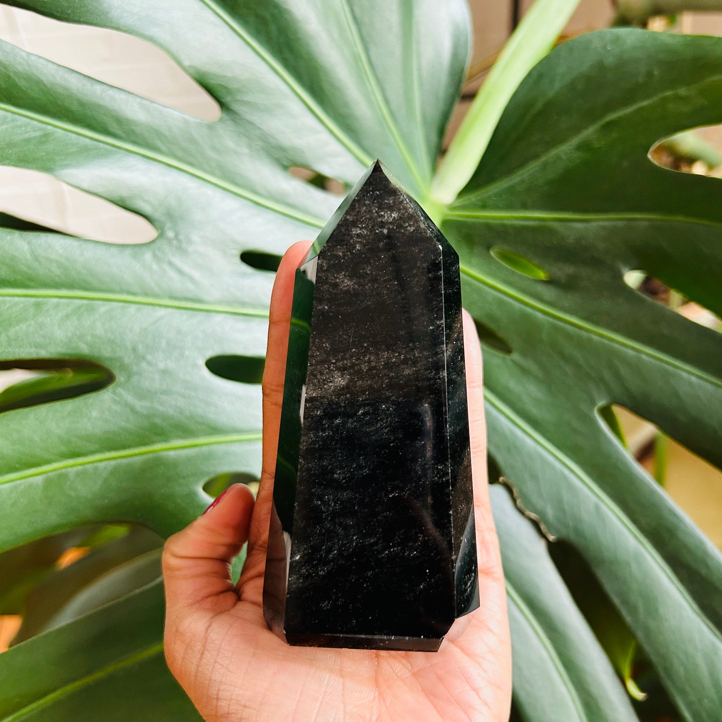 Black Obsidian Polished Points